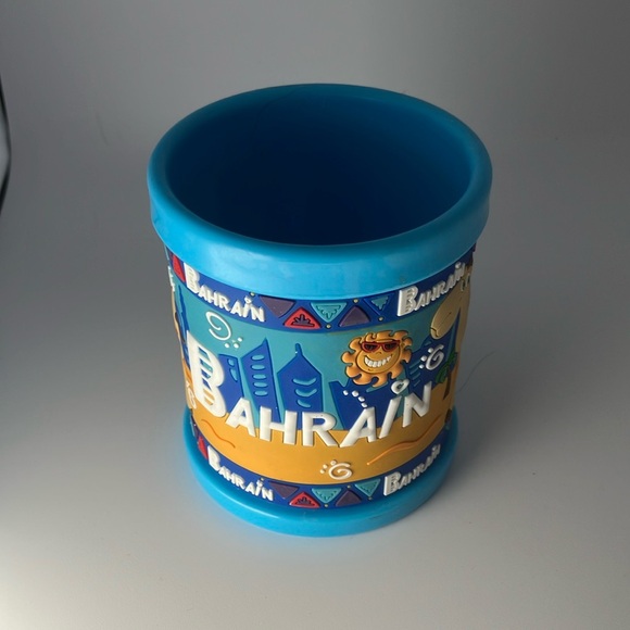 Other - Bahrain Themed plastic Blue kids Mug